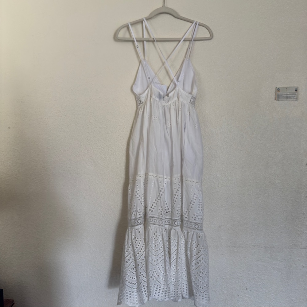 NWT Misa Los Angeles Eyelet Embroidered Allegra  Dress. - Picture 10 of 13